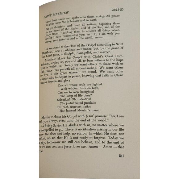 The Devotional Bible Volume 1 & 2 Matthew Mark Luke John Concordia VTG 1948 - Picture 7 of 10